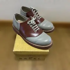 リーガル サドルシューズ 茶色 グレー