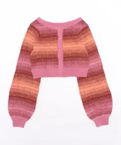 jouetie 2wayグラデーションニットカーディガン