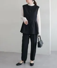 ディスコート　パンツ　ネイビー