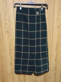 厚手チェックスカート