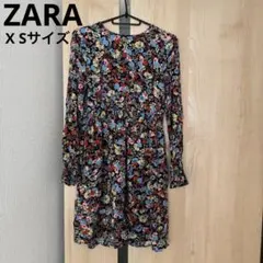 ⭐︎値下げ）ZARA ）花柄ミニワンピース XSサイズ