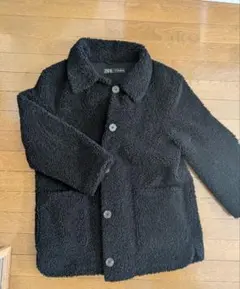 ZARA ボアジャケット ブラック Mサイズ