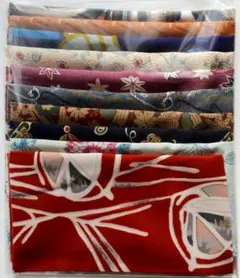 アンティーク 古布 はぎれ10枚セット 正絹 　No8-B「おまけ付き」