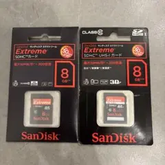 【2点まとめ】サンディスク SanDisk 8GB SDHCカード　未使用