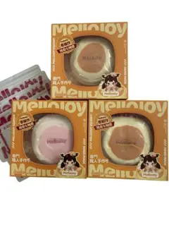 Mellojoy スクイーズ スフレ Lサイズ 3個 まとめ売り いちご チョコ