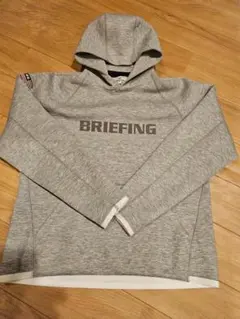 BRIEFING 　レディースゴルフ　ウェアフード付きスウェット 杢グレーS
