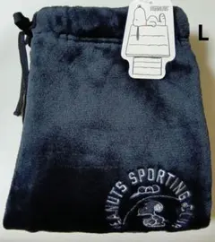 SNOOPY PEANUTS メンズ ルームパンツ L ブラック黒 野球