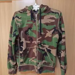 ポロラルフローレン迷彩カモフラジップパーカーM Poro Ralphlauren