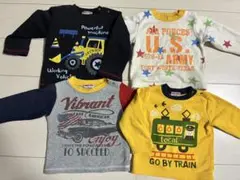 まとめ売り 4枚セット SPUNKY KIDS 裏起毛 トレーナー 90