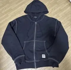 Stussy DOUBLE FACE LABEL ZIP HOODIE