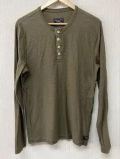 アバクロ ヘンリーネック 長袖Tシャツ