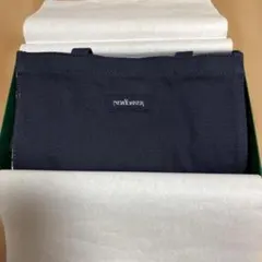 新品★NEW YORKER★トートバッグ★チェック　★ネイビー★サブバック★式典のサムネイル