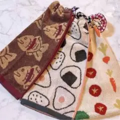 おりこうエプロン たい焼き おにぎり 野菜 3枚 エプロン タオルエプロンのサムネイル