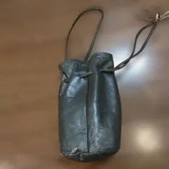 本革巾着手提げ 本革巾着袋