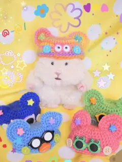はむにぎり　帽子　カラフル　くま耳　アウトフィット　服