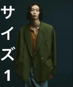 は*る様 即完品　オーバーサイズ６ボタンアソートブレザー　soerte グリーン