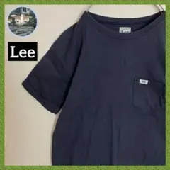 Lee鬼フェードショート丈ワンポイントロゴTシャツtシャツ雰囲気オールド古着半袖