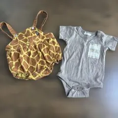PAIR MANOO ロンパース オーバーオールロンパース　70サイズ　新生児