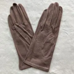 イタリア製クラシックスタイル本革手袋スエード モーヴカラーサイズ7半未使用