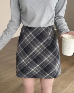 SHEIN ミニスカート チェックスカート 冬用