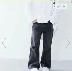 値下げ　新品タグ付き　ローリーズファーム　キッズ　デニムフレアパンツ