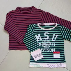 ボーダー ロンT 長袖 カットソー 120サイズ 2枚セット まとめ売り