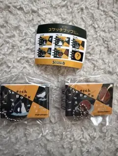 鴨川シーワールド ミニミニスケッチブックキーホルダー シャチ＆セイウチのサムネイル