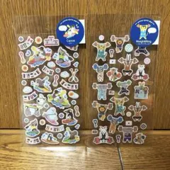 どうぶつ　シール　マスキングテープ素材　まとめ売り　2枚セット