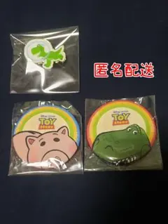 トイ・ストーリー　カフェ　缶バッチ　トイ・ストーリーホテル　ピンバッジ