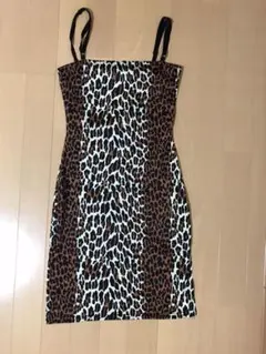 海外製　レオパード　キャミソール　ワンピース　S  美品