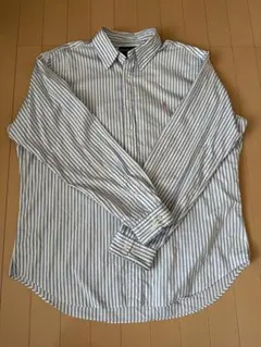 【ラルフローレン】長袖シャツ ワンポイント刺繍ロゴ ブルー　ポロラルフローレン