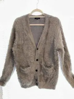 シャギーニットカーディガン カーディガン