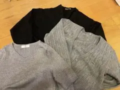 Lacoste リブ編みカーディガン 3セット　中古美品