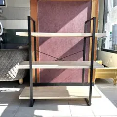LOWYA ホワイト金属製シェルフ ワイヤーバスケット付き - メルカリ