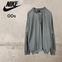 【希少】NIKE00sオーバーシルエットプルオーバーヘンリーネックシルバーグレー