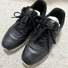 New Balance 996 レザー×メッシュ ブラック スニーカー