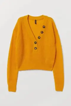 H&M Vネックニットセーター