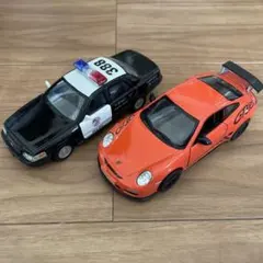 ポルシェ911とパトカーのミニカーセット KINSMARTのサムネイル