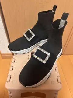 DIANA∞華やかリボン♪フェミニンニットスニーカー^^{人気商品