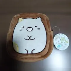 値下げ　すみっコぐらし ねこ ぬいぐるみポーチ　クッキー風　プライズ　景品　レアのサムネイル