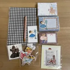 国内作家 Ciel様 レトロガール 系 メモ♡付箋♡ステッカー♡ペーパー セット