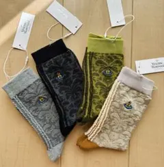 ヴィヴィアンウエストウッド レディース靴下 4足セットまとめ売り