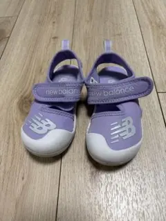 new balance キッズサンダル 16cm パープル