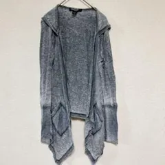 一点もの❣️Sugar 【M】薄手 グレー カーディガン 羽織 フードのサムネイル