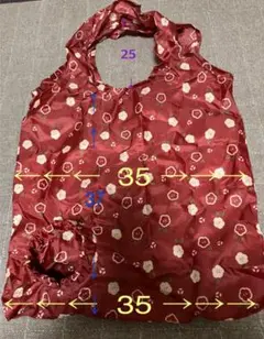小花柄巾着エコバッグ