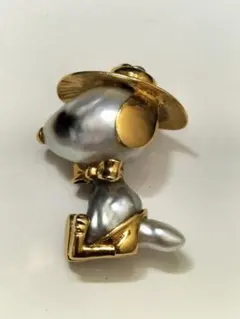 K18　犬　ドッグ　スヌーピー　ビーグル　ペンダントトップ