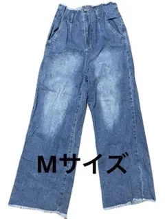 【Mサイズ】ジーンズ ハイウエスト ダメージ helm デニム しまむら