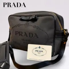 PRADA プラダ ショルダーバッグ カメラバッグ ロゴジャガード 三角ロゴ