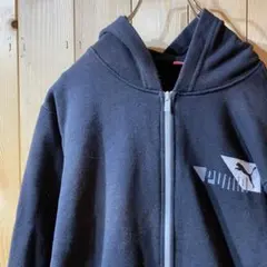 ss4905 PUMA プーマ フルジップパーカー 黒 ブラック 160 キッズ