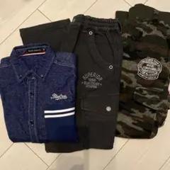 Blue Cross シャツジャケットパンツ３点セットM150 ブルークロス通学